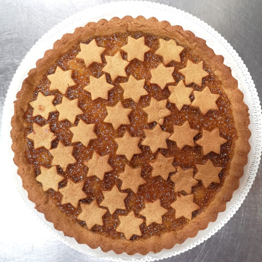 Crostata di farro e marmellata di fichi